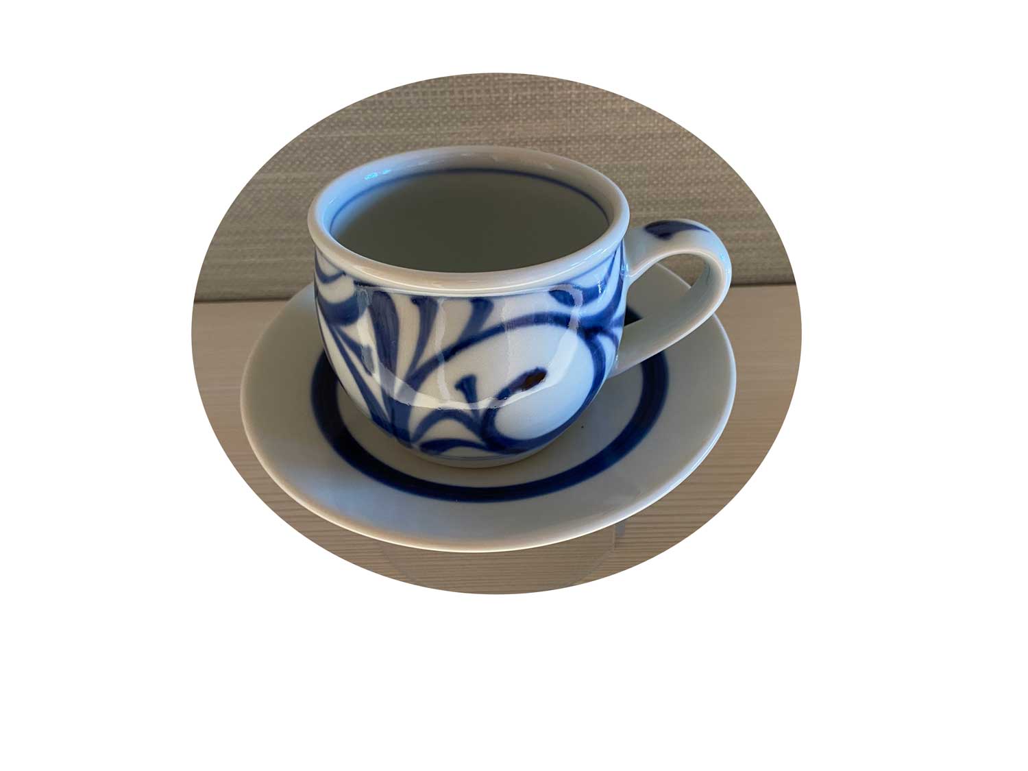 尾張屋造 カップ＆ソーサー明治期里帰り陶器